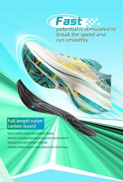 ONEMIX Carbon Fiber Plate Running Shoes Traction Shock Absorption Sneakers Professional Marathon PB Racing Sports Trainers Shoes