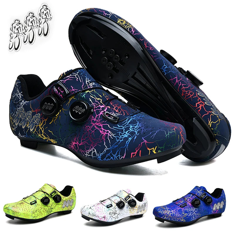 Professional Cycling Shoes Road Bike Men Racing Contest Self-Locking Speed Bicycle Sneakers Women Spd Cleats Cycling Footwear
