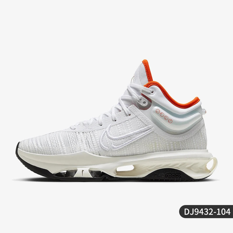 Nike genuine 2024 New Men's Cushioning Breathable Mid-top Basketball Shoes DJ9432-500