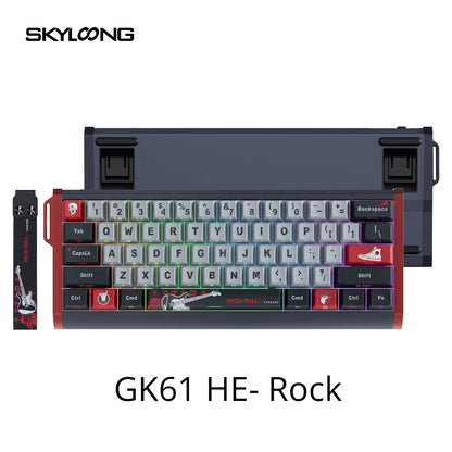 SKYLOONG GK61/GK68 HE Magnetic Keyboard Aluminum Case 8000hz RT0.01mm Rapid Trigger PBT Keycap RGB Backlit Wired Gaming Keyboard