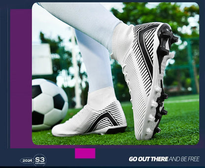 New Men Professional Soccer Shoes Non-slip Football Boots Unisex Breathable Futsal Sports New Cleats Drop Shipping Ultralight