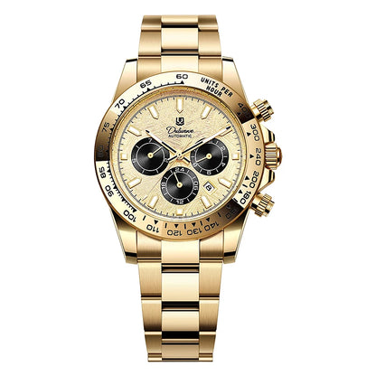 2026 NEW Automatic Mechanical Watch Man Silver Business Casual 3ATM Waterproof Multi-functional Men's Watches