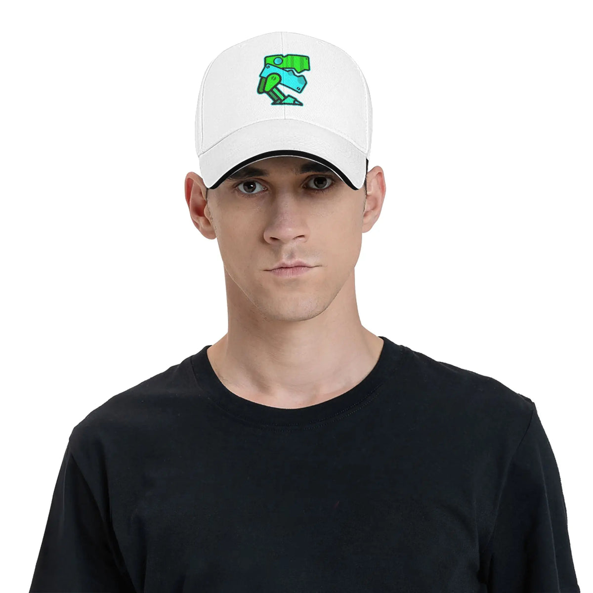 Geometry Game Dash Baseball Cap Casual Unblocked Level Sandwich Hat for Men Women Breathable Headwear Activities