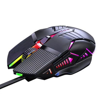 3200DPI Ergonomic Wired Gaming Mouse RGB Backlit USB Gaming Mouse with 6 Silent Buttons for PC Laptop