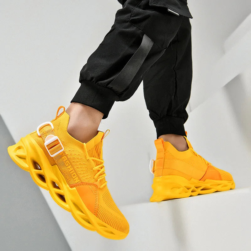 Men Shoes Breathable Fashion Mesh Running Shoes Man High Quality Unisex Light Tennis Baskets Athletic 2023 Sneakers for Men