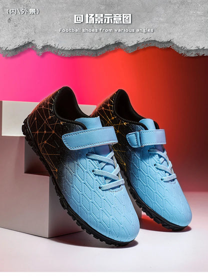 New Men Soccer Shoes Girls Cleats Outdoor Match Training Sport Football Boots Long Spikes Comfortable Breathable Boys Non Slip