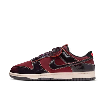 Nike Dunk Low Burgundy Slip-Resistant Durable Retro Low-Top Sneakers Unisex Style HQ1965-600