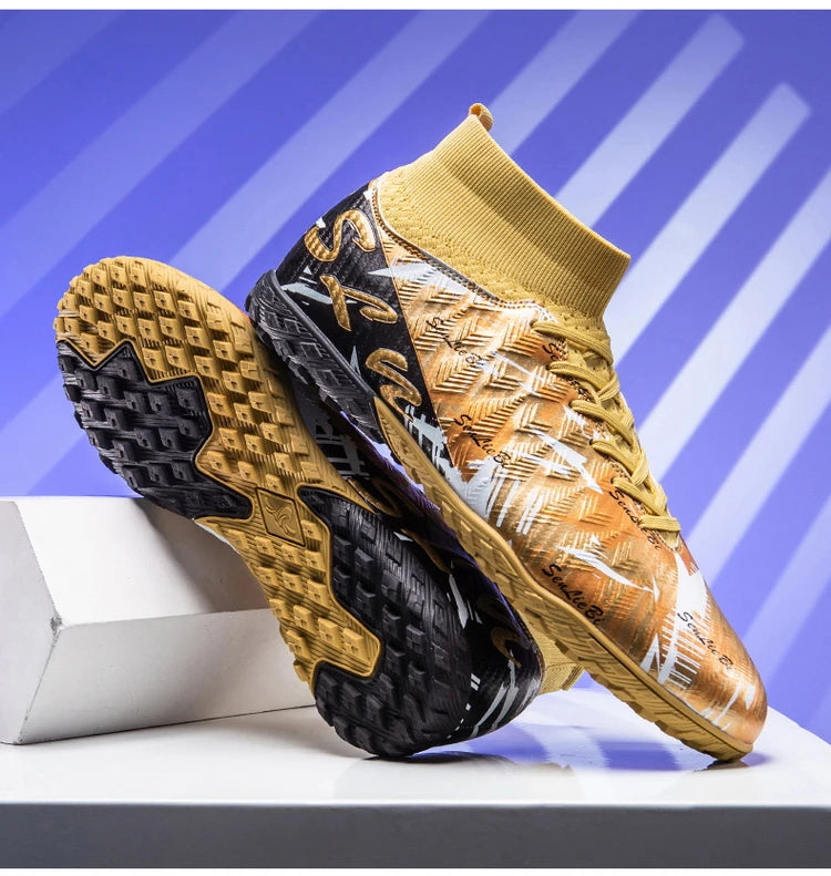 Size 34-46 Men FG/TF Football Boots Futsal Professional Unisex Kids Soccer Shoes Training Outdoor Boys Football Shoes Sneakers