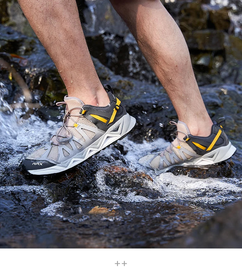 RAX New Men Women Summer Hiking Shoes Breathable Upstream Shoes Trekking Aqua Shoes Outdoor Fishing Camping Sneaker Men