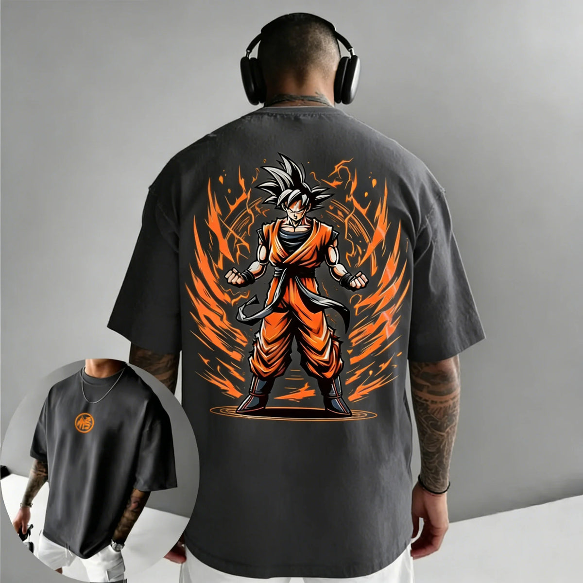 Dragon Ball Anime Goku Printed Cotton T-shirt 2026 Harajuku Men and Women Summer New Large Loose Casual Short Sleeve Top