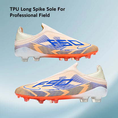 AG/FG Soccer Cleats for Men Women Kids Youth PU Fabric Upper TPU Sole Non-Slip Wear-Resistant for Natural Grass Sports Pitch Training