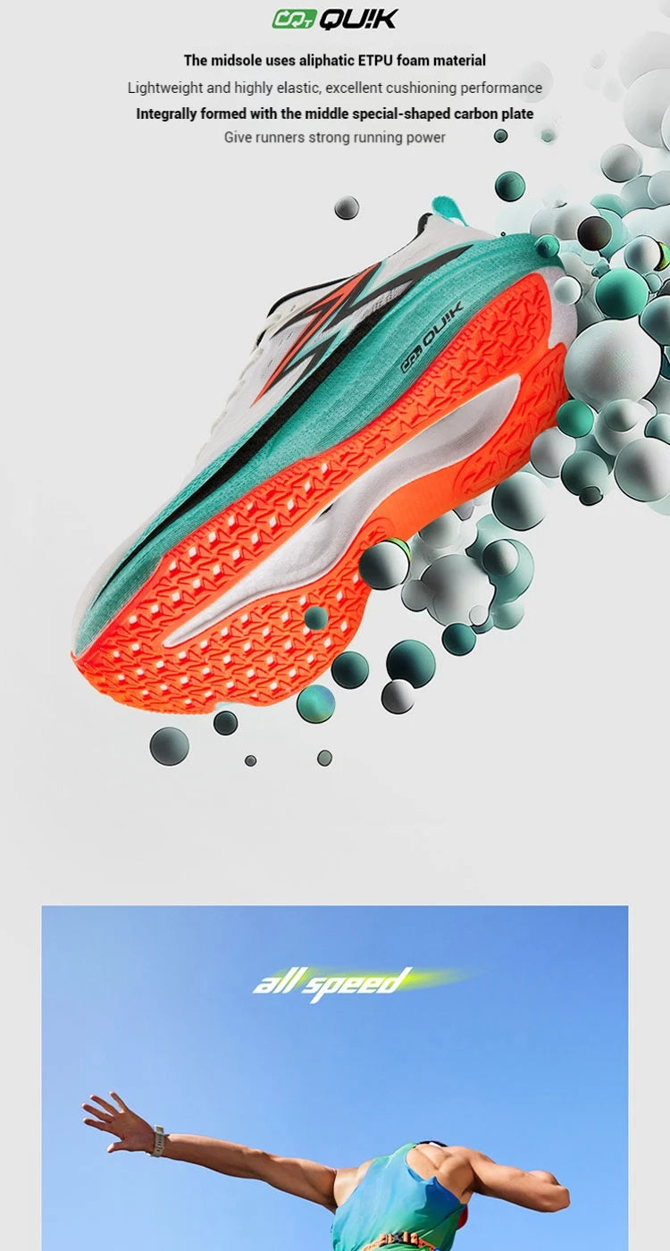 361 Degrees Flame 4.0 MIX Men Running Shoes Carbon Plate Racing Marathon Stable Rebound Wear-resistant Male Sneakers 672512204