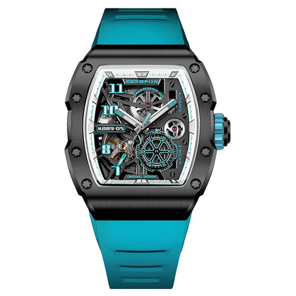 Custom Men's Watch Luxury Automatic Watches for Men High-end Hollow Rose gold Stainless Steel Mechanical Wrist Watch Reloj Clock