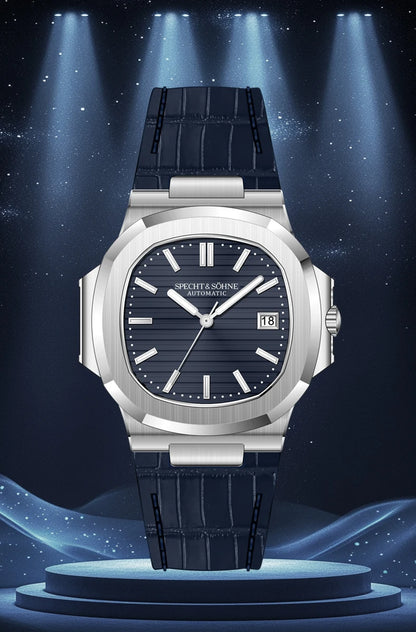 Specht&Sohne New Men's Watch Luxury Blue Sapphire Glass Japan Miyota 8215 Automatic Mechanical Stainless Steel Relogio Masculino