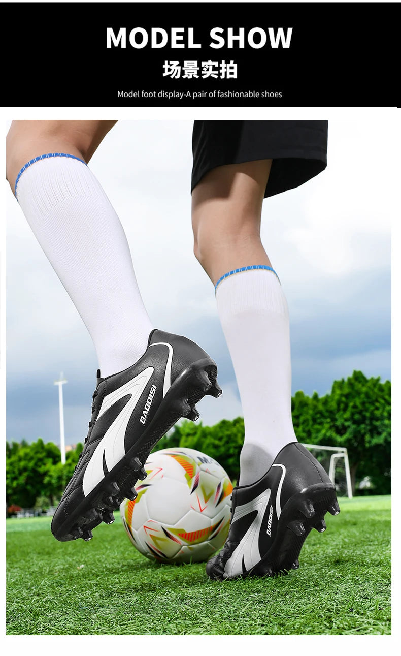 New Professional Men Soccer Shoes Adult Football Sneakers Indoor Futsal Ultralight Non-Slip Sport Wear-Resistant Footboot Boots