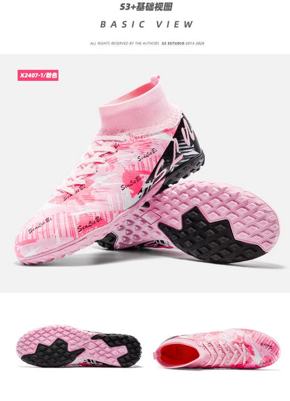Size 34-46 Men FG/TF Football Boots Futsal Professional Unisex Kids Soccer Shoes Training Outdoor Boys Football Shoes Sneakers