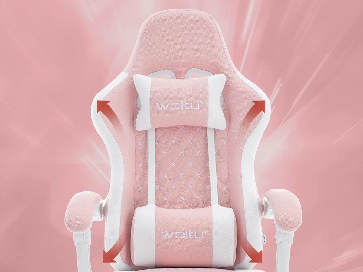 Cadeira de computador giratória WOLTU com função de massagem, cadeira de escritório ergonómica com almofada e apoio para os pés, cadeira gaming ajustável em altura
