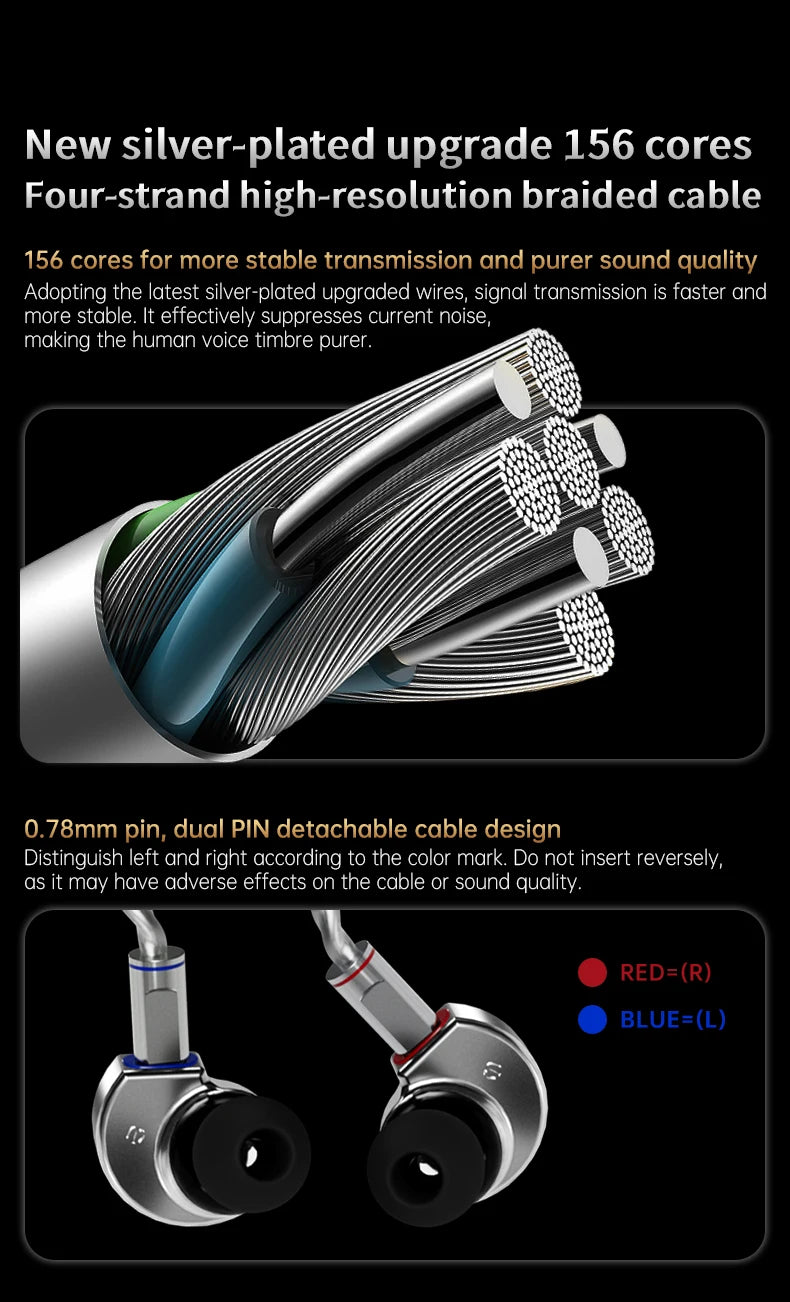 CCA Phoenix HiFi Wired Earphones Metal Alloy In-Ear Headphones with 10mm Dual Magnetic Dynamic Driver for Gaming & Music