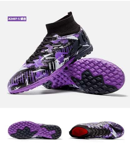 Size 34-46 Men FG/TF Football Boots Futsal Professional Unisex Kids Soccer Shoes Training Outdoor Boys Football Shoes Sneakers
