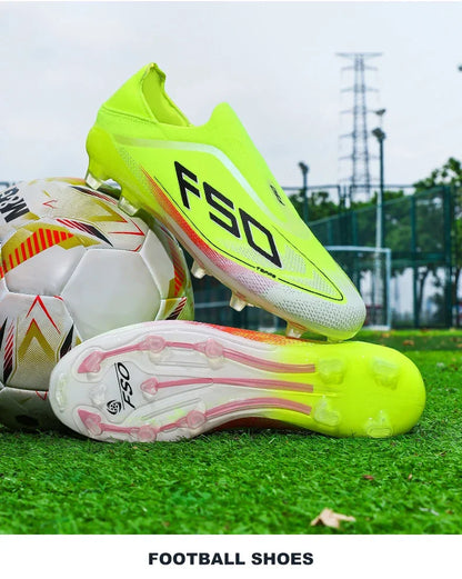 New Men Football Boots High-quality Soccer Shoes Sneakers Match Indoor Non-Slip Grass Cleats High-top Futsal Hot-selling Outdoor