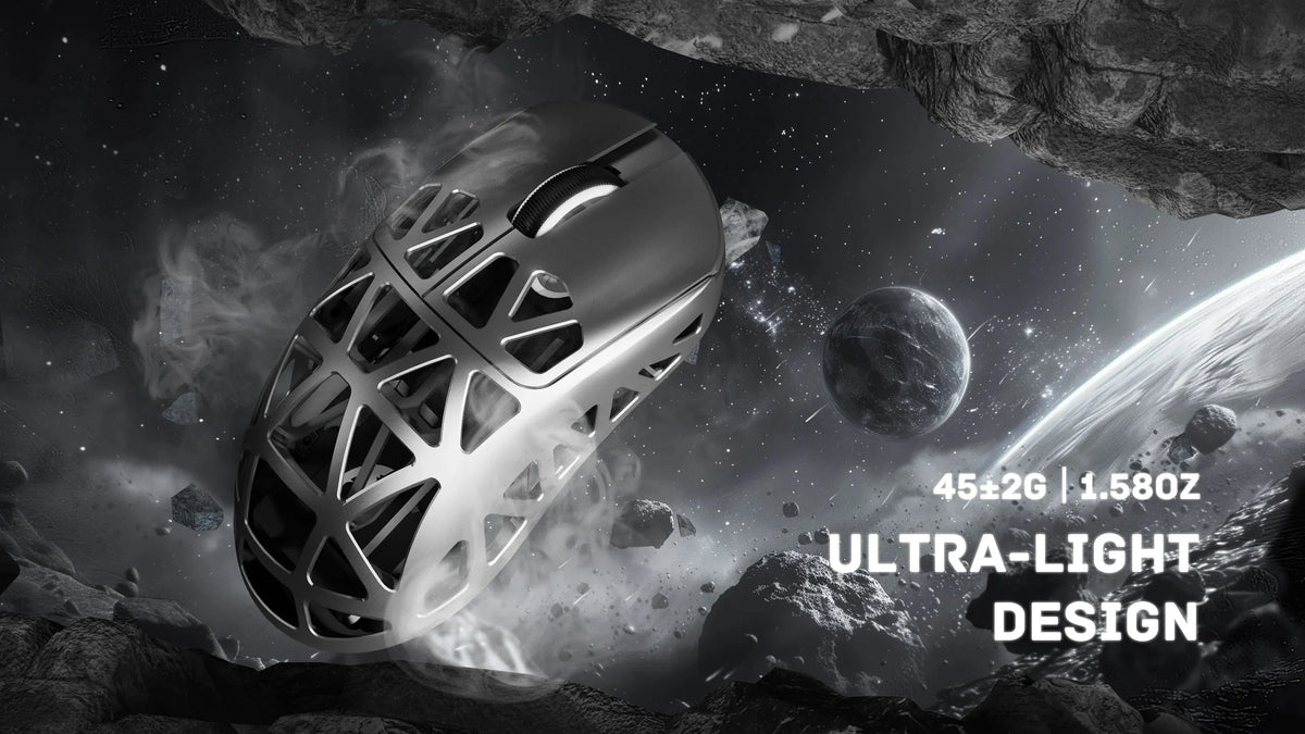 ATTACK SHARK R2 Tri-Mode Wireless Gaming Mouse, Ultra-Light Magnesium Alloy, PAW3950 Optical Sensor, 42000 DPI, 8000Hz Polling Rate, Programmable Gaming Mouse