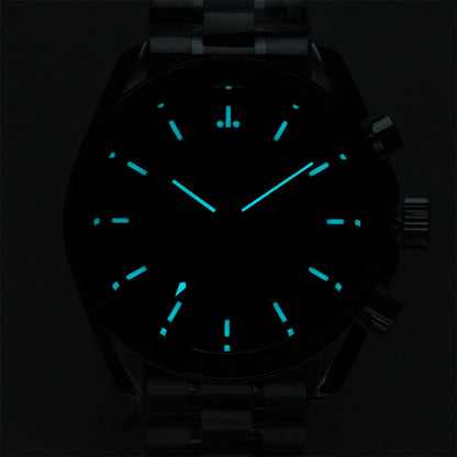 Watchdives WD1860 Watch VK63 Chronological Movement Stainless Steel Watch Sapphire AR Coating Night Light Retro Watches