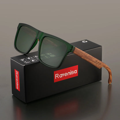 Ravenisa Fashion Vintage Square Frame Sunglasses Men Women Fishing Driving Man Luxury Brand Designer Sun Glasses UV400 Eyewear