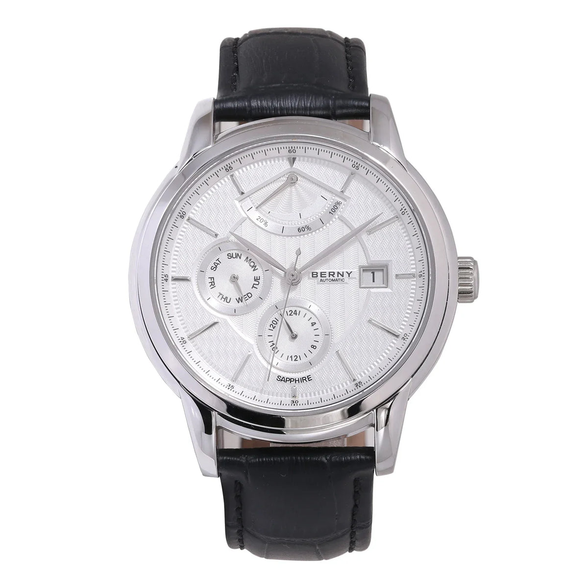BERNY Luxury Automatic Mechanical Watch for Men Calendar Sapphire MIYOTA 9110 Dress Business Wristwatch High-end Men's Watches