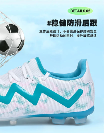 Mens Football Shoes Anti Slip Wear-resistant Grass Contest Training Youth Football Boots Light Five-a-side Soccer Shoes for Man