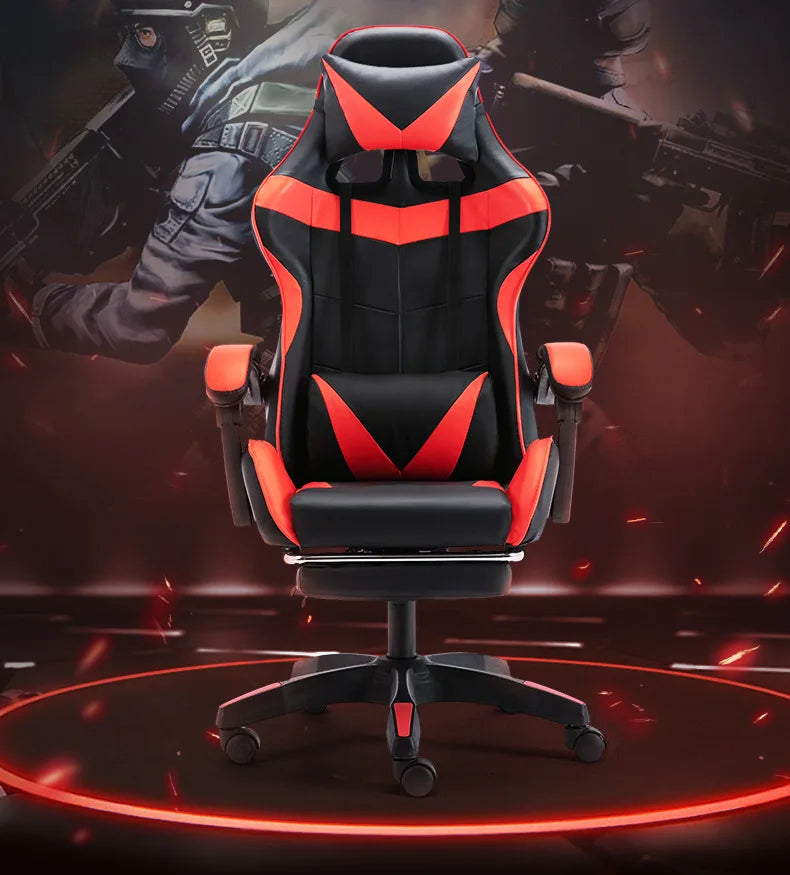 Chaise Gaming Chair Sofa with Bluetooth Speaker, Ergonomic Computer Gaming Chair, Office Chair with Adjustable Height, Reclining Gamer Chair