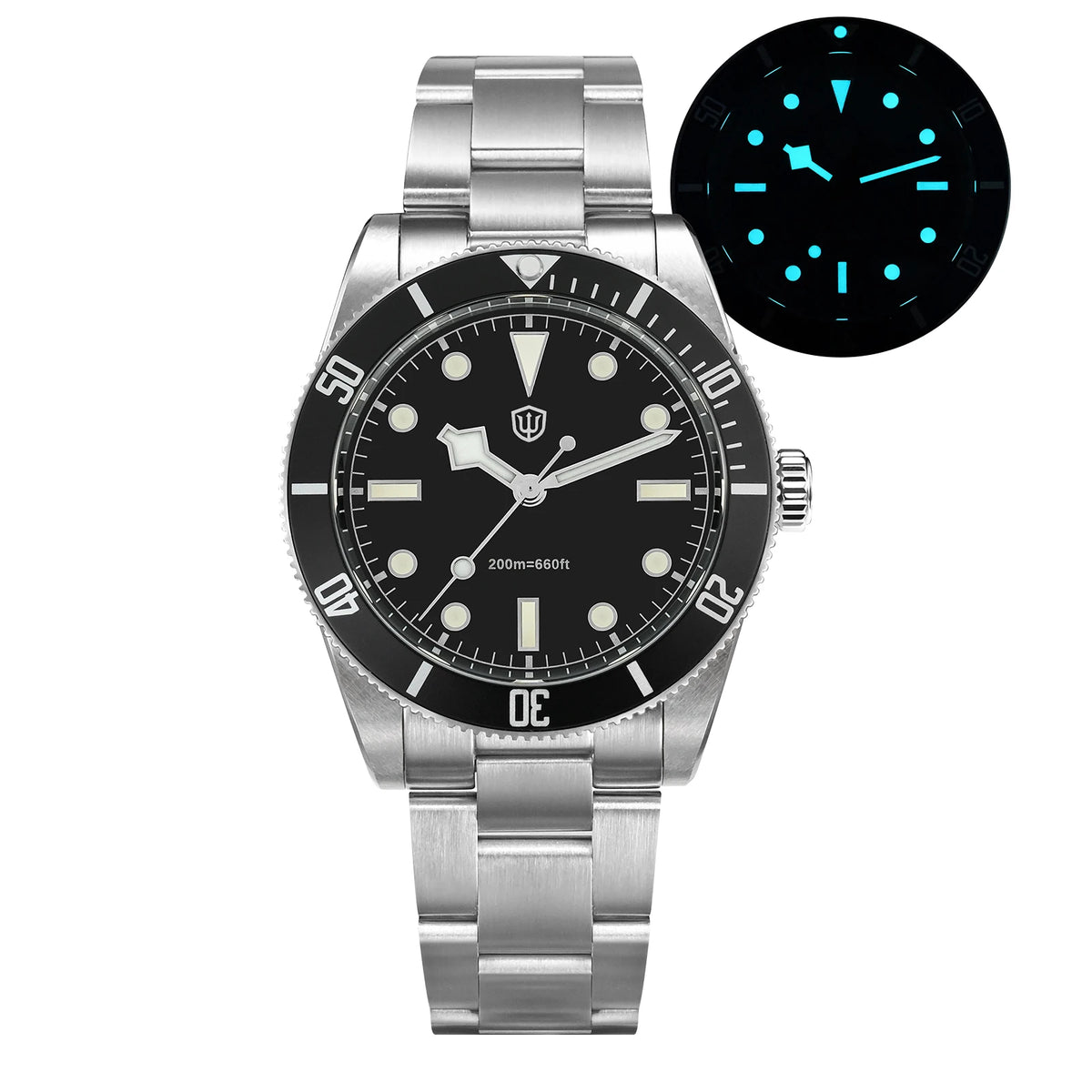 Watchdives WD7922 Quartz Watch Men VH31 Movement Sapphire Crystal 200m Waterproof Wristwatch Luminous 37mm Vintage BB54 Watches
