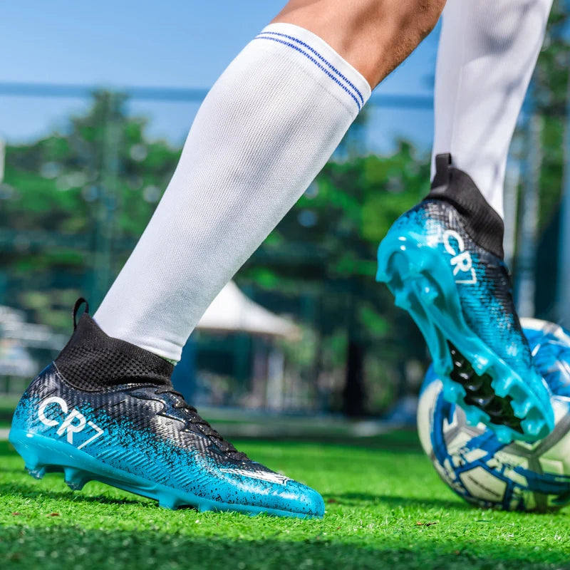 Autumn Hot Selling Shock-absorbing Adult Football Shoes Soft and Stable Sports Shoes Rebound Wrapped Lightweight Nail Shoes