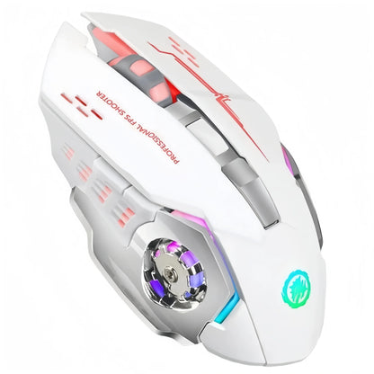 Ratón KEBIDUMEI de doble modo Bluetooth 5.2, ratón inalámbrico 2.4G, ratón gaming RGB recargable silencioso 3600 DPI para portátil