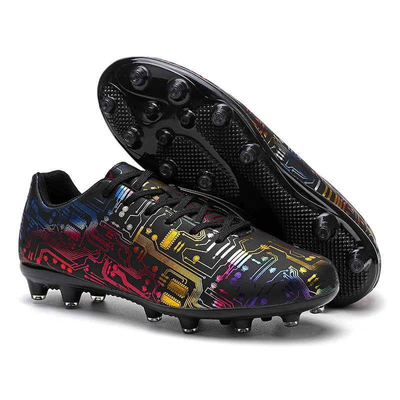 Men's Football Shoe Association Quick Five Up Football Nail Anti slip Professional Ultra Light Training Football Boot Turf