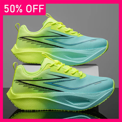 Unisex Sports Shoes Trendy Mesh Breathable Professional Running Shoes Outdoor Fitness Comfortable Lace Up Sports Shoes for Men