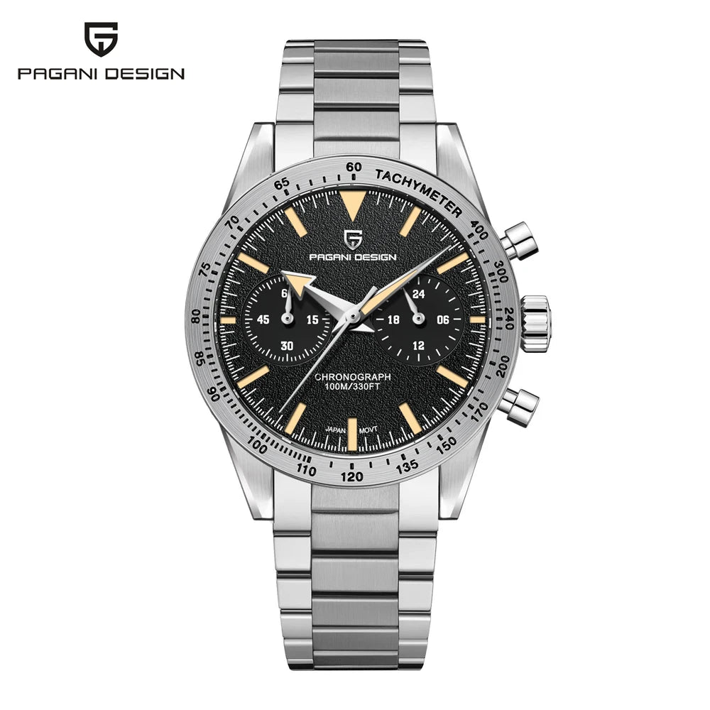 2026 New PAGANI DESIGN Retro Mens Watches Moon Quartz Watch For Men Speed Sports Chronograph AR Sapphire VK64 Clock Reloj Hombre