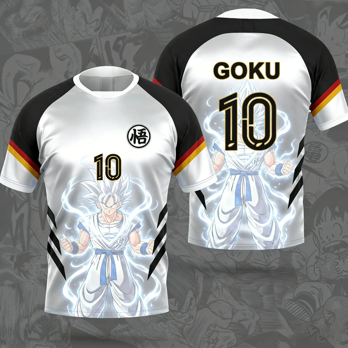 Summer 2026 Dragon Ball Wukong "Free Ultimate Yigong No. 10"Football Theme 3D Printing Breathable T-shirt Adult Parent-child Top