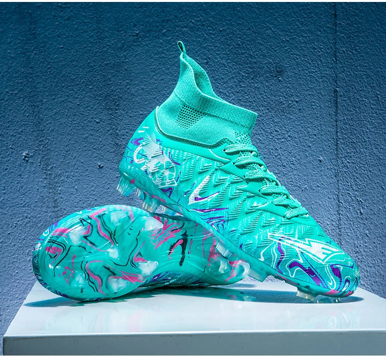 Men Professional Football Shoes Society Cleats Soccer Shoes Original Indoor Football Field Boots Grass Training TF/FG Sneaker