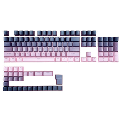 Black Pink Gradient Keycaps For Cherry Mx Switch Mechanical Keyboard OEM Profile PBT Keycap backlit RGB Gamer ISO Layout Key cap