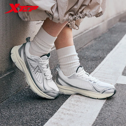 Xtep Juechen Vintage Running Shoes For Women 2025 Spring Fashion Casual Sports Shoes  Stability Daily Sneakers 875118110028