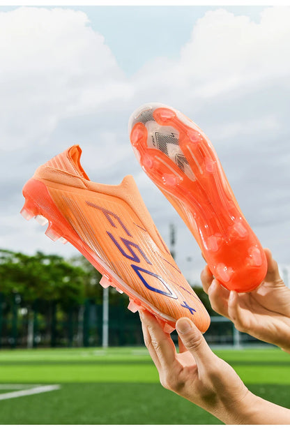 New Men Soccer Shoes Futsal Football Boots Sneakers Match Grass Cleats High-quality Non-Slip Indoor Hot-selling High-top Outdoor