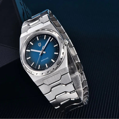 PAGANI DESIGN Men's Quartz Watches Ultra-Thin 7mm Series 37mm Sapphire Stainless Steel Waterproof Watches for Man TMI VJ21