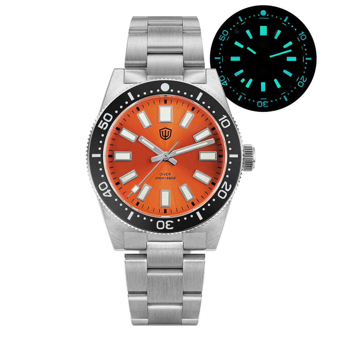 WATCHDIVES WD1965 V2 Men’s Luxury Dive Watch VH31 Quartz, Sapphire Crystal, Stainless Steel & 200M Water Resistant