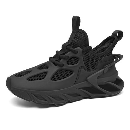 Mens Sports Shoes New Mesh Breathable Outdoor High Elasticity Running Shoes Fashionable Summer Comfortable Sports Tennis Shoes