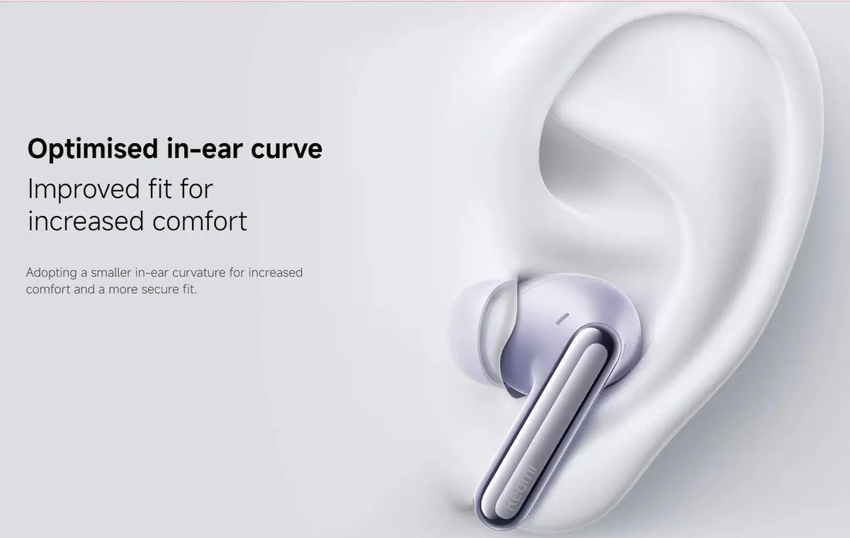 Xiaomi Redmi Buds 6 Pro Wireless Bluetooth Earphones – Hi-Res LDAC, 55dB Active Noise Cancelling ANC Earbuds with Microphone