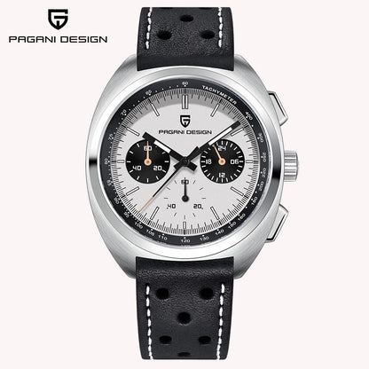 Pagani design2026fashion men's quartz watch top brand luxury sapphire VK63 men's chronograph all-steel diving relógios masculino