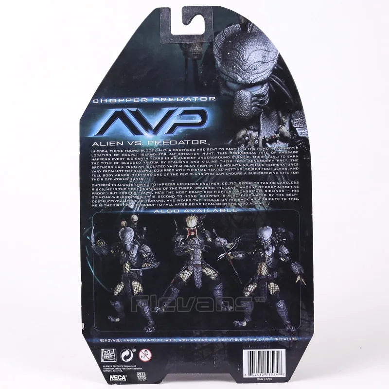 NECA AVP Alien vs. Predator Chopper Celtic Scar Predator 7" akční figurka s pohyblivými klouby, modelová hračka