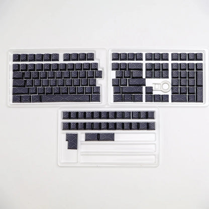 KYOMOT 135 Keys PBT Side Print Keycap Double Shot Cherry Profile Shine Through Keycaps for MX Switch Games Mechanical Keyboard