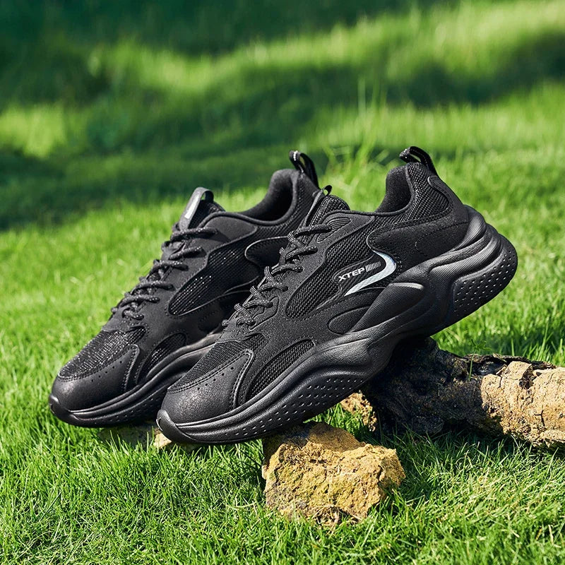 Xtep Casual Shoes For Men Summer New Mesh Breathable Thick Sole Heightened Lightweight Youth Fashion Sports Shoes 875319320001