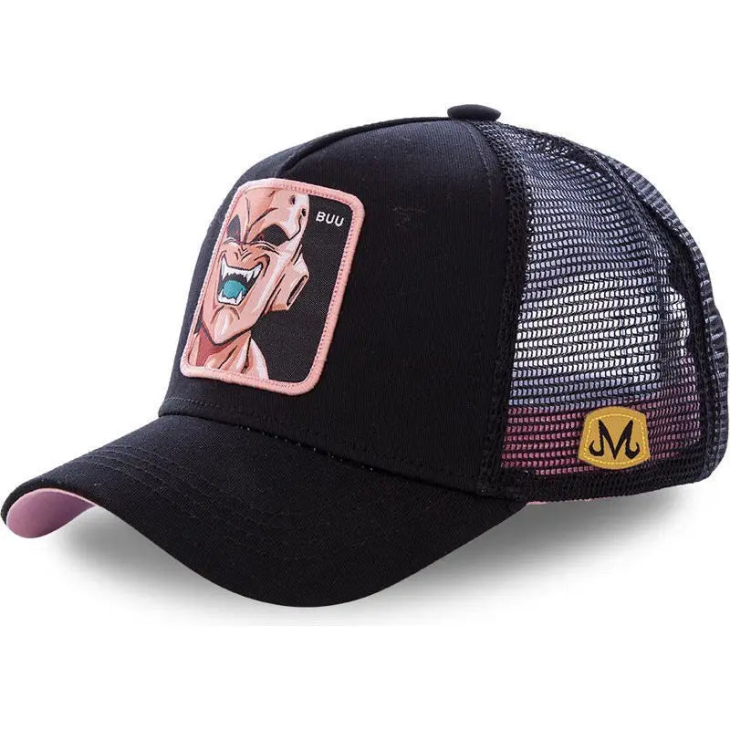 Dragon Ball Son Goku Cap Summer Travel Peaked Cap Men's Embroidery Hip-Hop Mesh Cap Style Sun Visor Baseball Cap Outdoor Sport